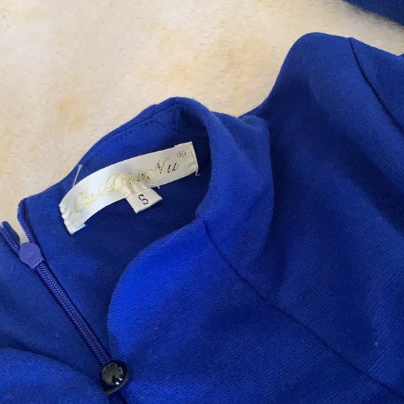 Vintage style royal blue dress - Picture 3 of 3